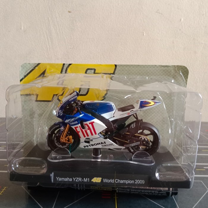 Terlaris DIECAST MOTOGP YAMAHA YZR-M1 V. ROSSI WC 2009 SKALA 18 BY LEO MODELS SALE