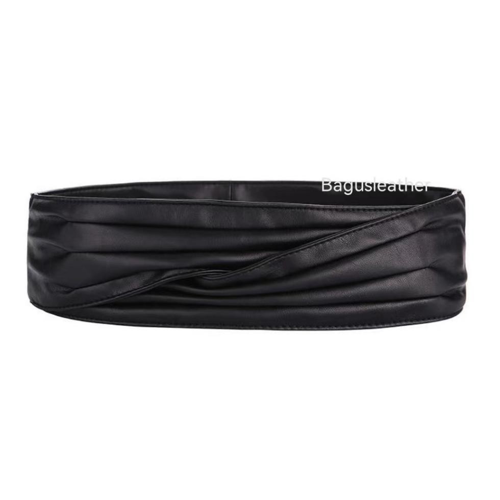 Bgs-291 Belt Wanita Obi Besar Lebar, Ikat Pinggang Wanita Kulit, Belt Wanita Corset Obi Kulit Gasper
