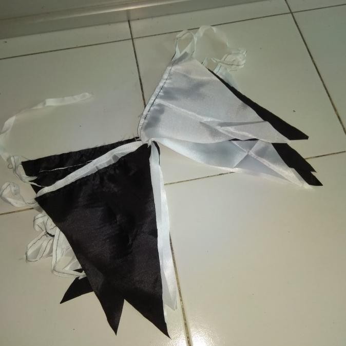 Termantab] Halloween flag bendera segitiga umbul umbul kain hitam