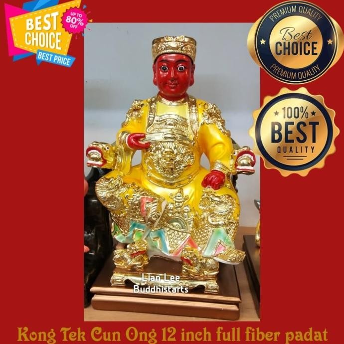 paling diminati] patung kwee seng ong kong tek cun ong 12 inch 30 cm full fiber china