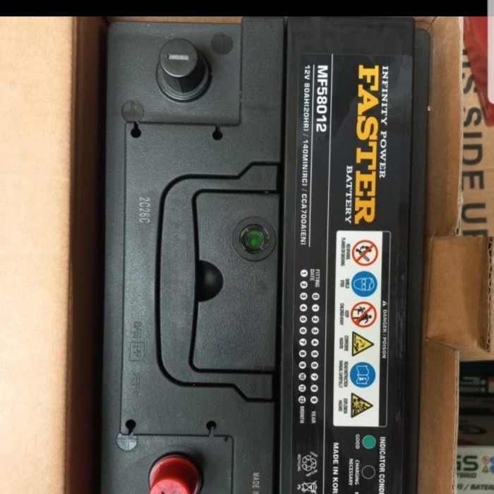 Ready Aki 58024 / 58012 12v 80ah Faster Made in Korea