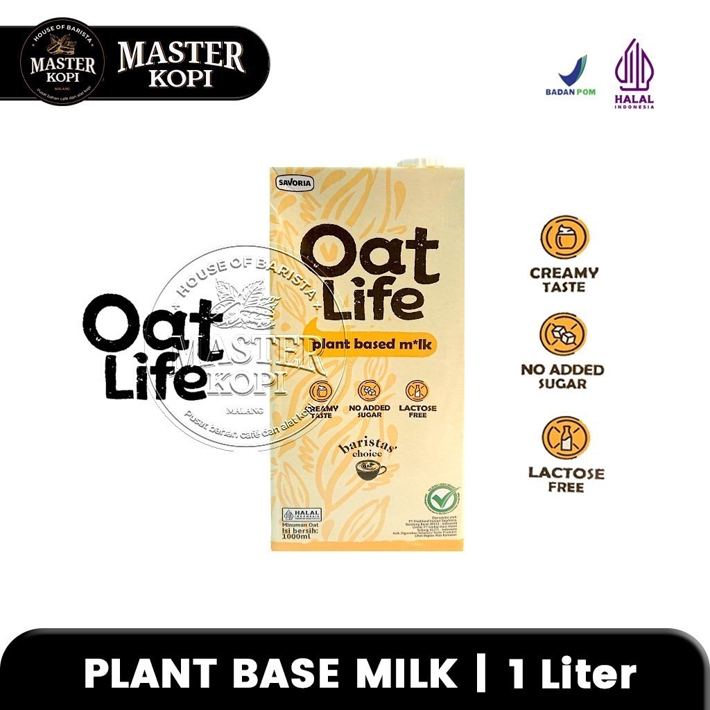 

Susu Oat Milk Plant Base OAT LIFE 1 Liter OATLIFE Barista Choice No Sugar