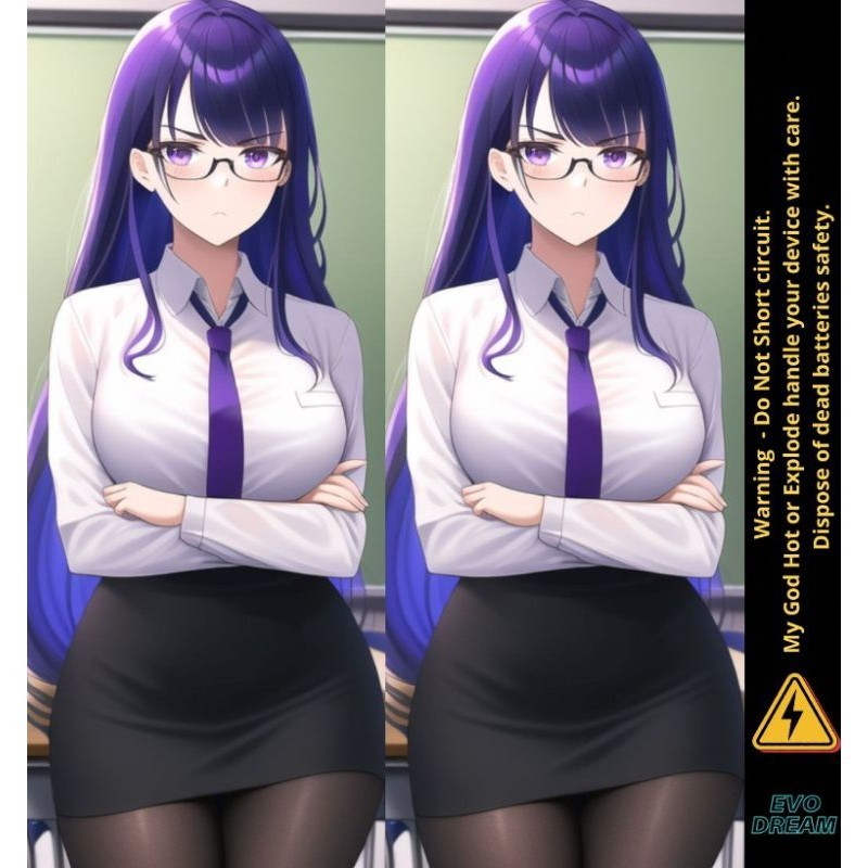 

*Fullbody* Stiker Wrap Baterai 18650 Waifu Anti Gores Hiasan Garskin Case/Stiker Premium Custom COD