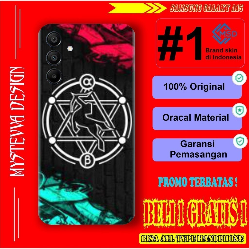 

*Fullbody* Samsung A15 5g 4g Anti Jamur Garskin Case/Stiker Premium Custom COD