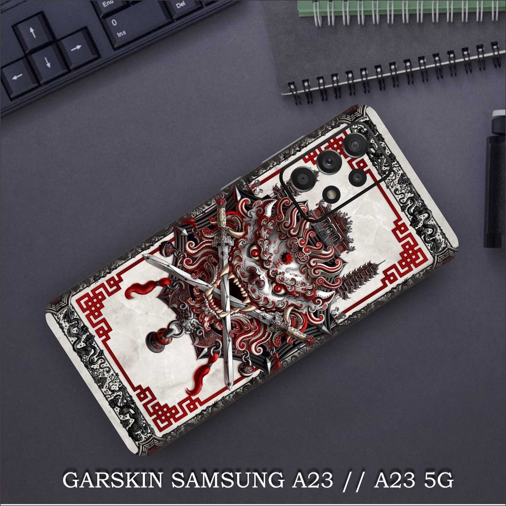 

*Fullbody* Samsung A23 5g White Garskin Case/Stiker Premium Custom COD