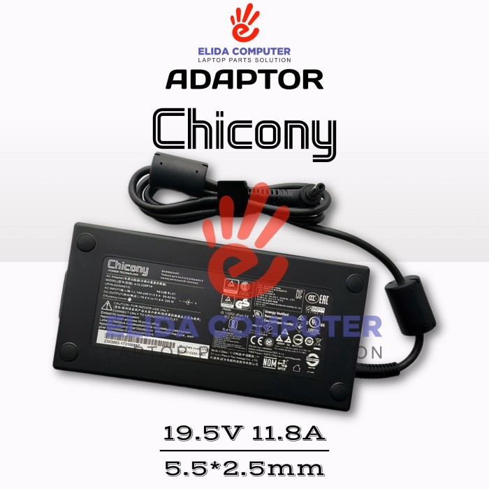 Adaptor Charger Chicony A12-230P1A DC 5.5*2.5mm 19.5V 11.8A 230W