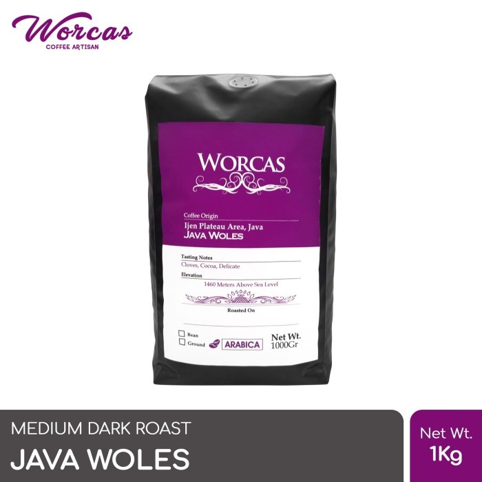 

Kopi Arabica Java Ijen 1 Kg (Biji/Bubuk) Worcas Coffee