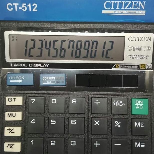 

Kalkulator Citizen / Kincizen 512 . Kalkulator Meja Dagang 12 Digit