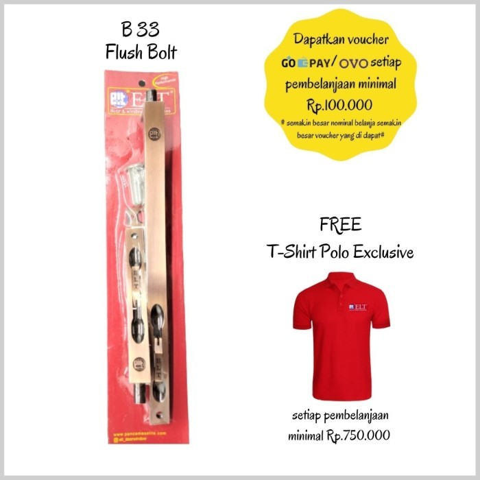 Grendel / Grandel pintu / Grendel tanam ELT 12