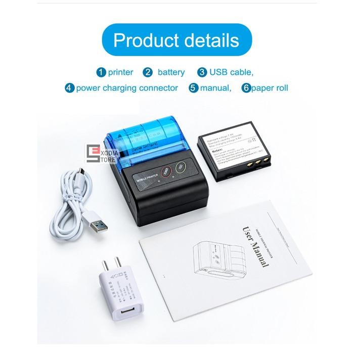 Mobile Printer Thermal Bluetooth Mpt-Ii