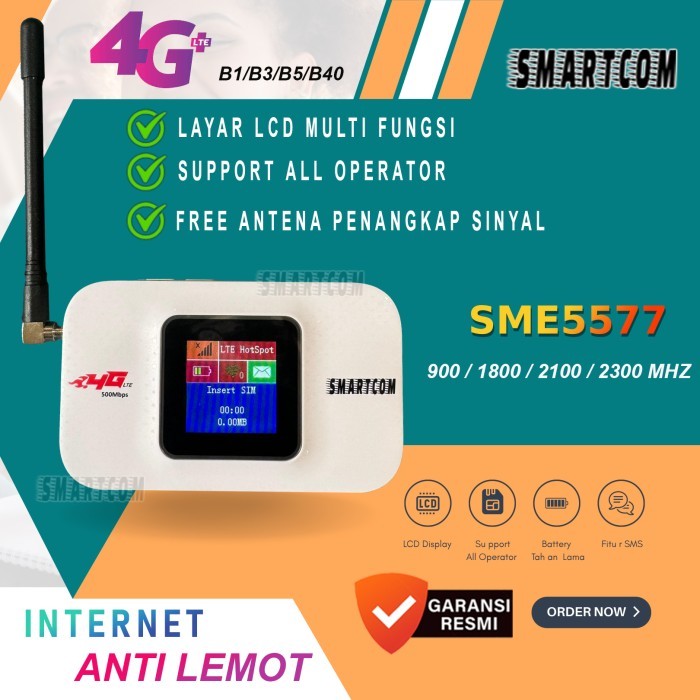 Promoo!! Mocute - Modem Mifi Wifi 4G SMARTCOM E5577 Unlock All Operator