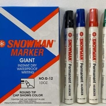

Spidol Snowman G12/Ag12 Permanent Marker (Lusin)