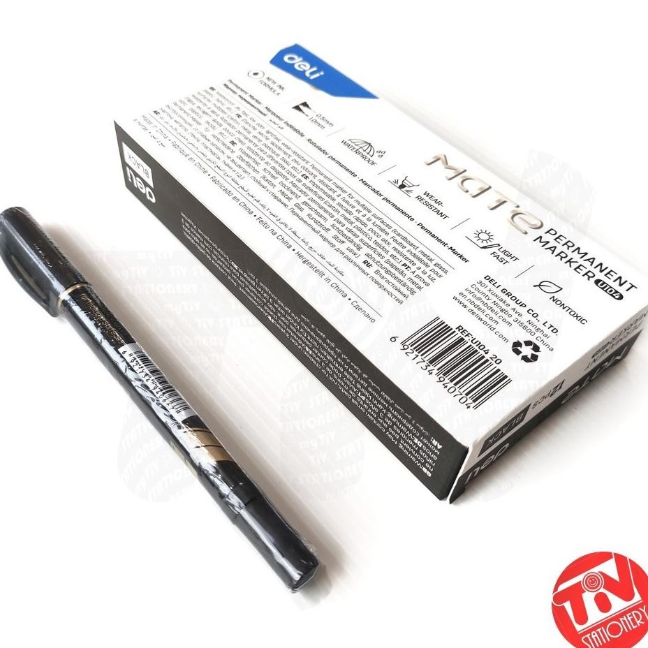 

Permanent Marker 2In1 Deli Mate Bla 0.5 & 1.0 Mm (1 Pa = 12 Pcs)