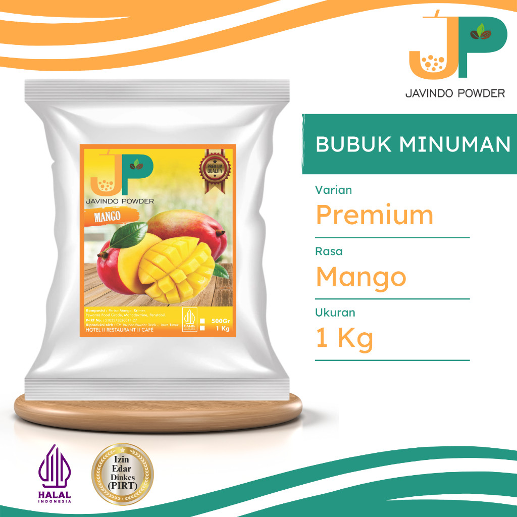 

JAVINDO Bubuk Minuman Premium Rasa Mango / Mangga 1 Kg Javindo Powder