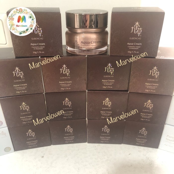 UGB-GUBONCHO PREMIUM GOLD AQUA CREAM ORIGINAL ASLI KOREA FREE MASKER KOREA