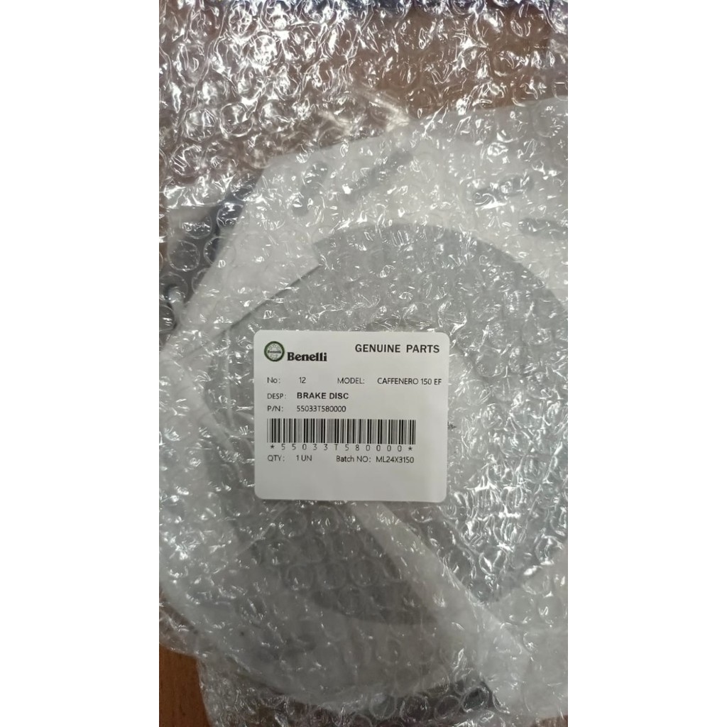 Sparepart Benelli Caffenero 150 - Brake Disc 55033T580000