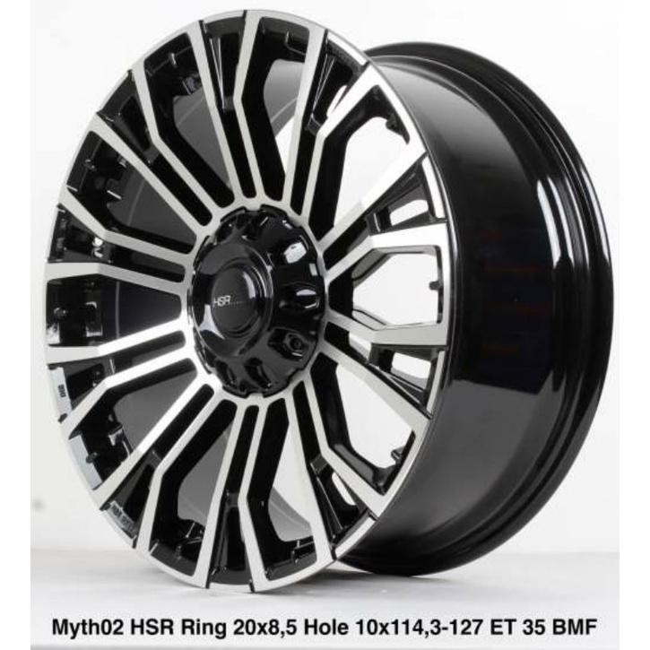 Paket Velg Mobil Ring 20 Plus Ban Tubeless R20 Hsr Augsburg R20 - Buat Crv Harrier Innova Juke Outla