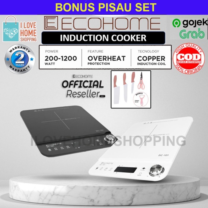 Ecohome Induction Cooker Eic-101 Smart Kompor Induksi Listrik