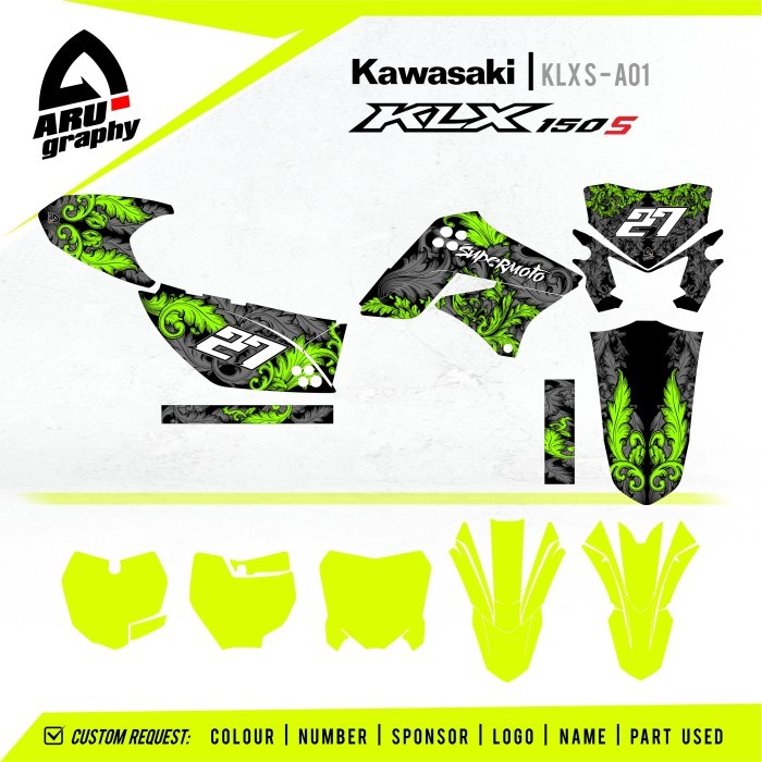 Decal Klx Old 150 / Decals Klx S / L Stiker Decal Klx A01