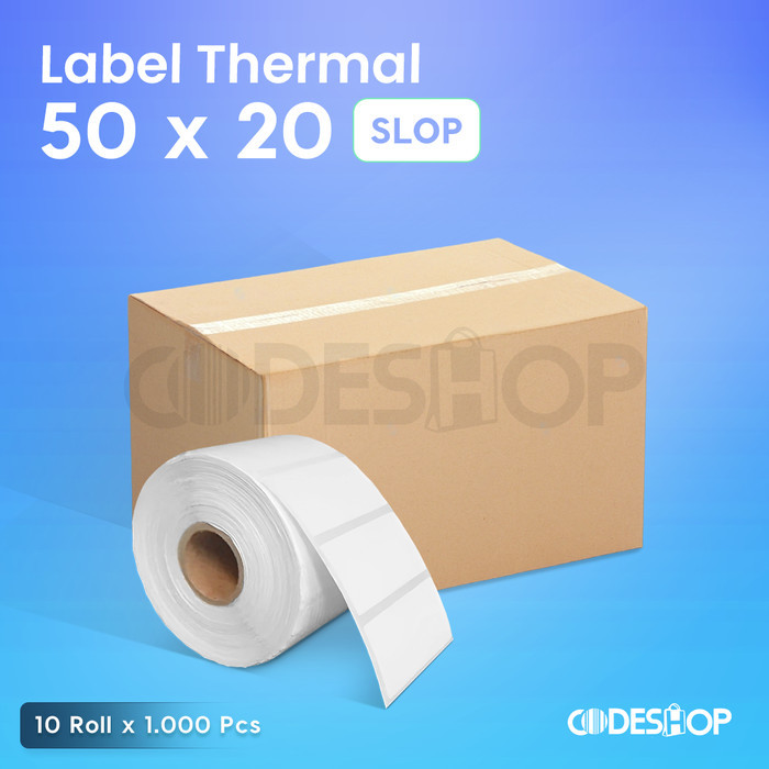 

1 Slop Label Barcode Label Thermal 50 x 20 50x20mm Sticker Harga