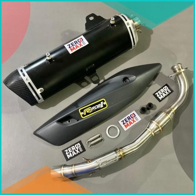 Knalpot ROB1 Standar Racing Trioval Yamaha All New Aerox 155 Connected