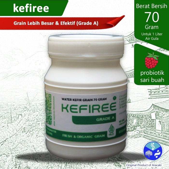 

Water Kefir Grain Alga Kristal Alga Jepang Tibicos Kefiree Bibit Water Kefir Grade A 70 gram