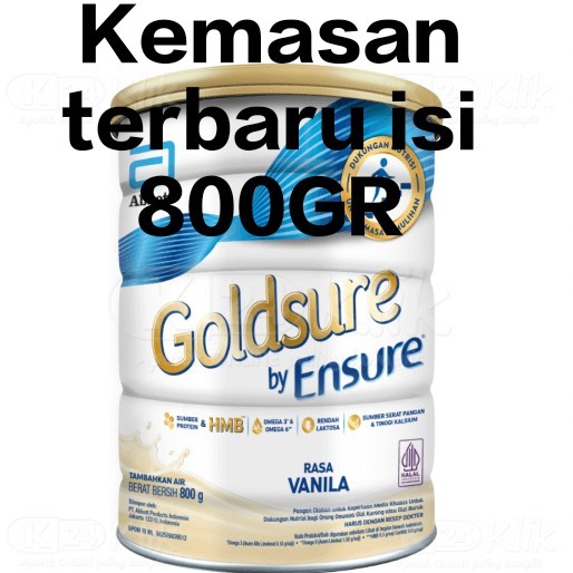 

Goldsure by ensure vanilla 800gr , susu nutrisi dewasa