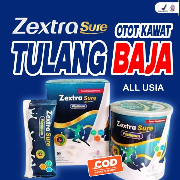 

Zextra Sure Platinum - Susu Untuk Tulang dan Sendi Dewasa Orang Tua Manula Lansia