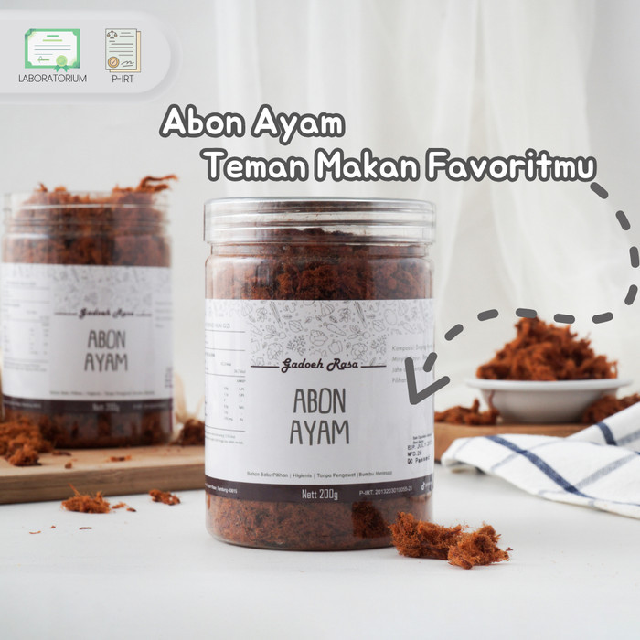 

Abon Ayam Premium Gadoeh Rasa