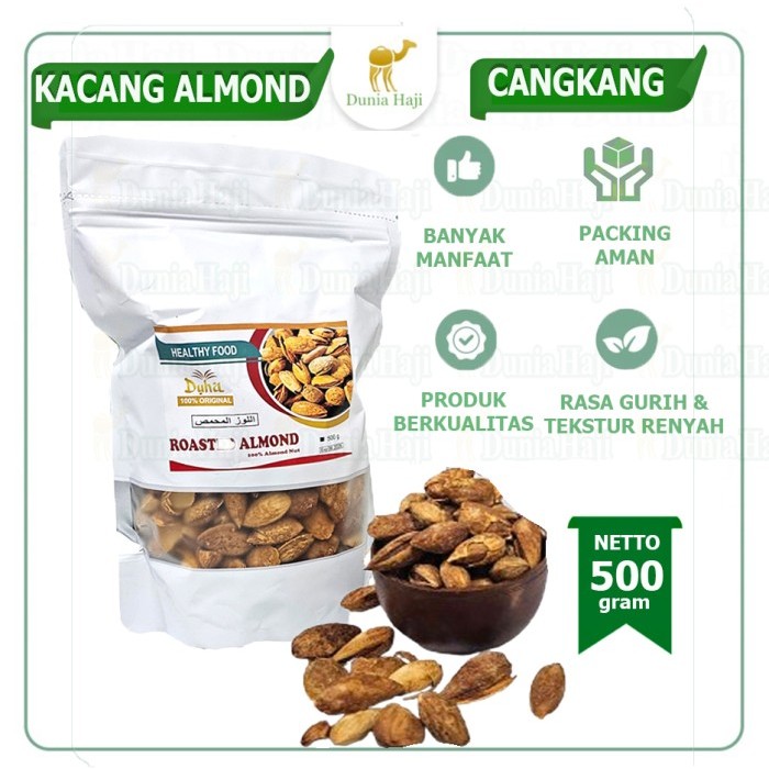 

Kacang Almond Roasted ( Kacang Panggang ) In shell USA /500gr Murah