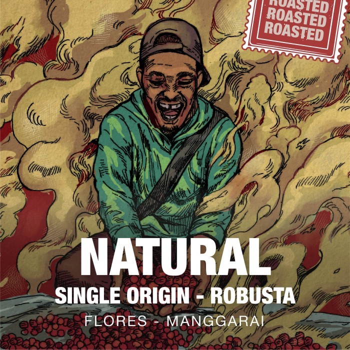 

Roasted Bean Premium Robusta Natural Tuang Coffee 1kg