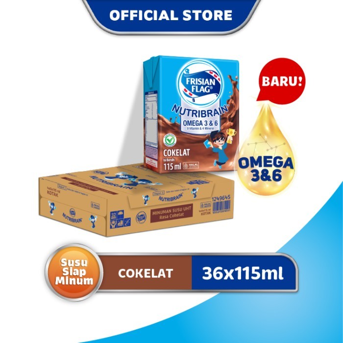 

Frisian Flag Omega Susu UHT Chocolate 115ml [36 pcs]