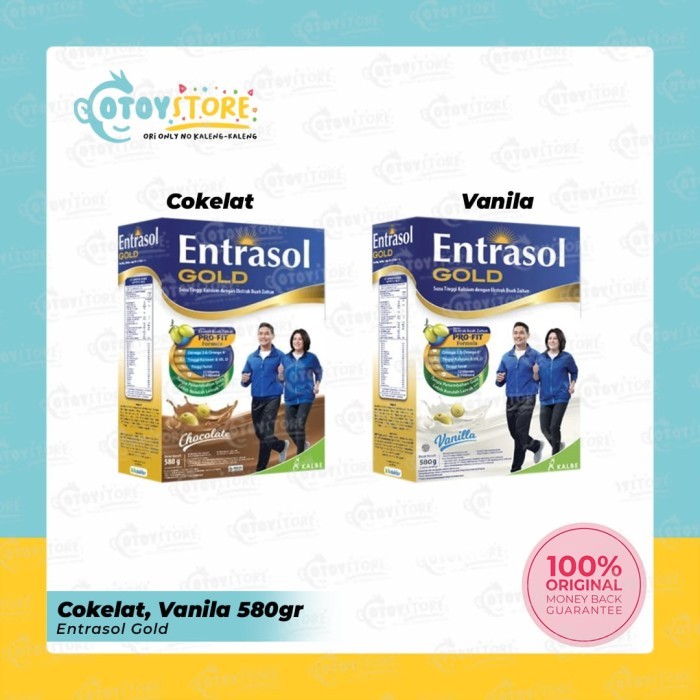 

Entrasol Gold 580 Gram Vanila Coklat / Susu Lansia Entrasol Gold