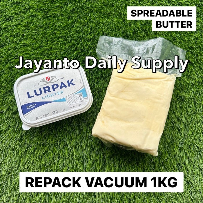 

UNSALTED BUTTER LURPAK 1KG REPACK VACUUM / MPASI - 100% HALAL