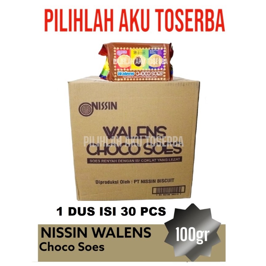 

Biskuit Nissin WALENS CHOCO SOES 100 gr - ( HARGA 1 DUS isi 30 pcs )