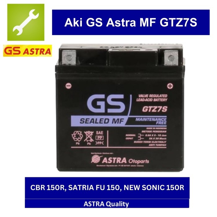 Accu / Aki GS ASTRA GTZ7S