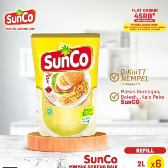 

Minyak Goreng Sunco 2L x 6 pcs (1 dus )