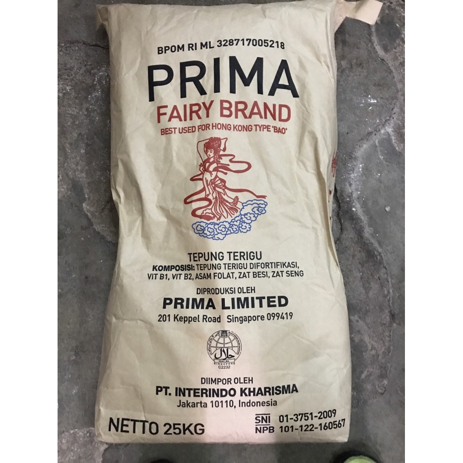 

Tepung Terigu Prima Fairy Brand 25Kg Gojek / Grab Only