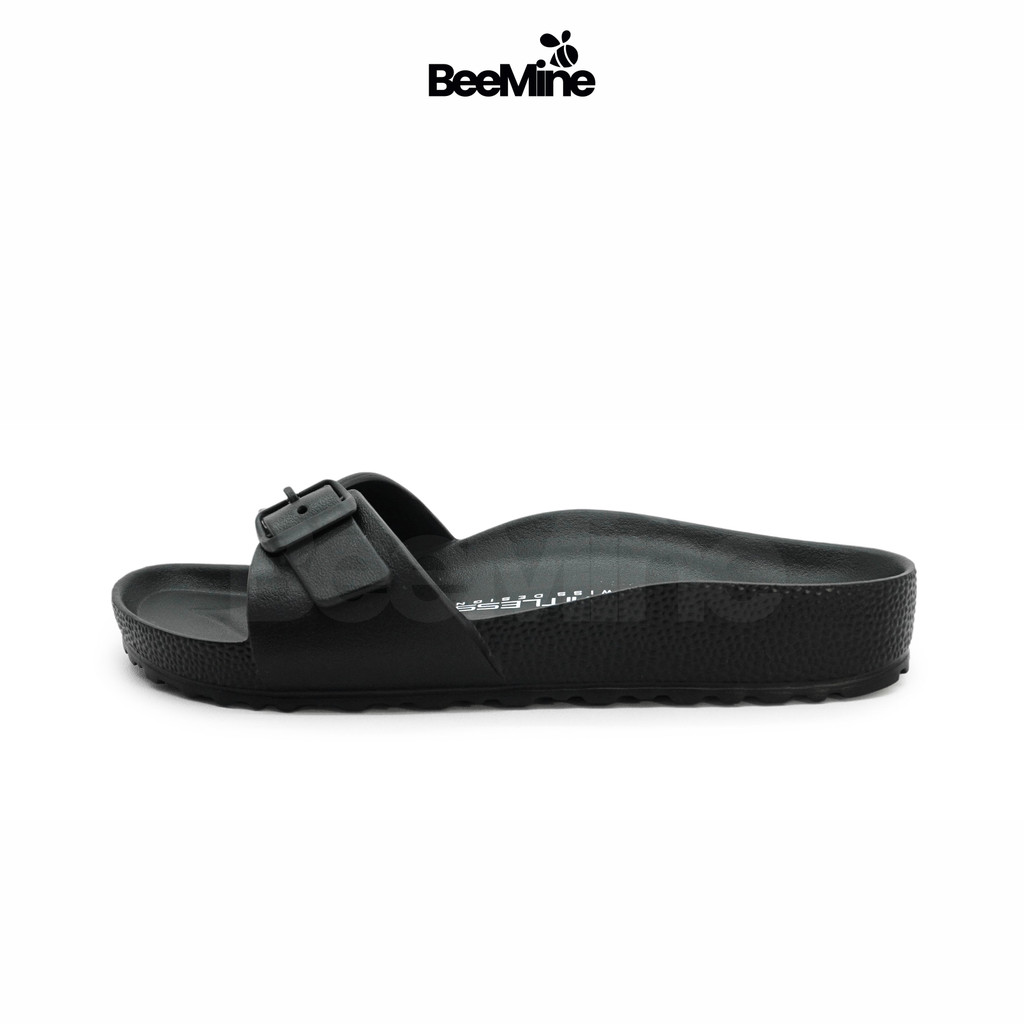 Sendal Slip On Wanita Slide Kekinian Sandal Slop Wanita Polos Hitam Sandal Wanita Flat