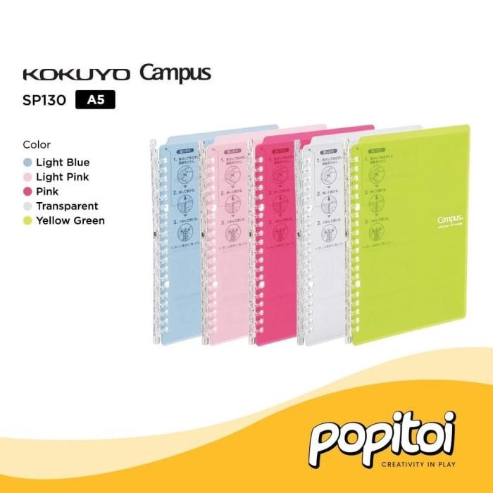 

Kokuyo Campus Smart Ring Loose Leaf Binder A5 Folder