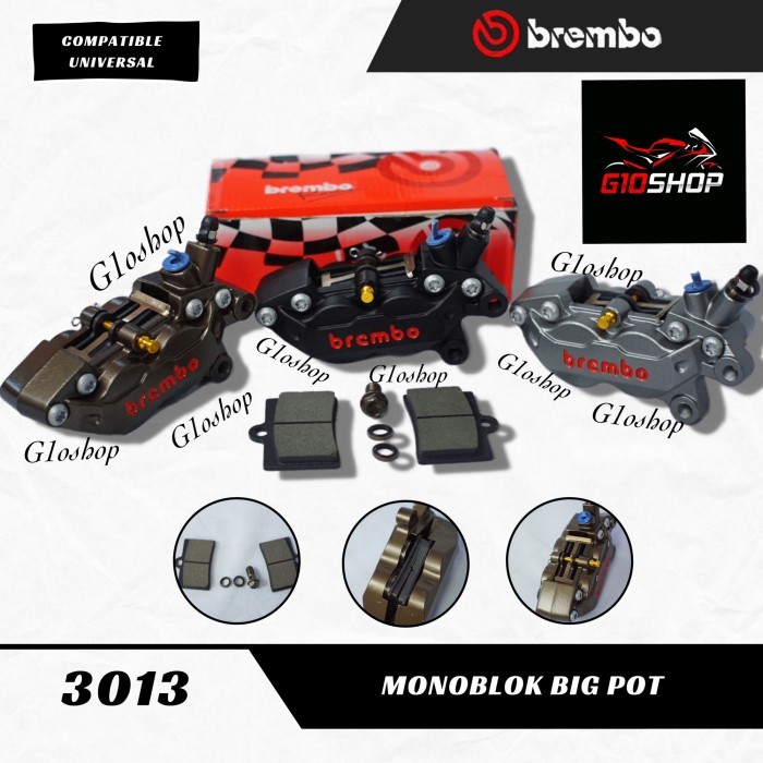Kaliper Brembo / Kepala Babi Brembo 4 Piston Untuk Semua Motor