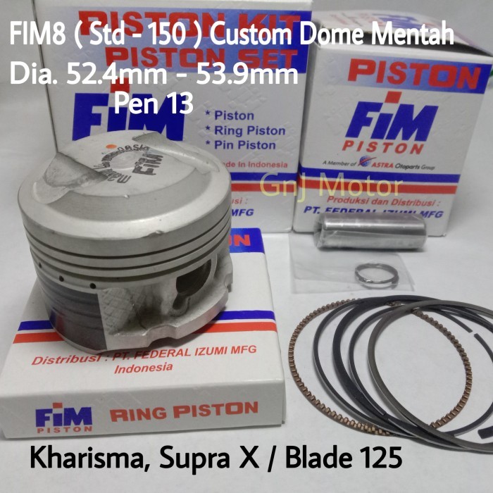 Piston Racing Kit Fim Karisma, Supra X 125 Blade125 - Fim8