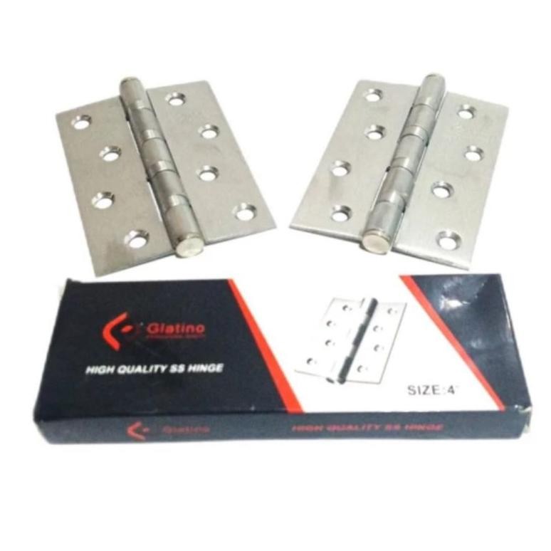 RK JAYA ALUMUNIUM Engsel Kupu-kupu Pintu Stainless  4X3X2mm 4BB Harga Perpasang "