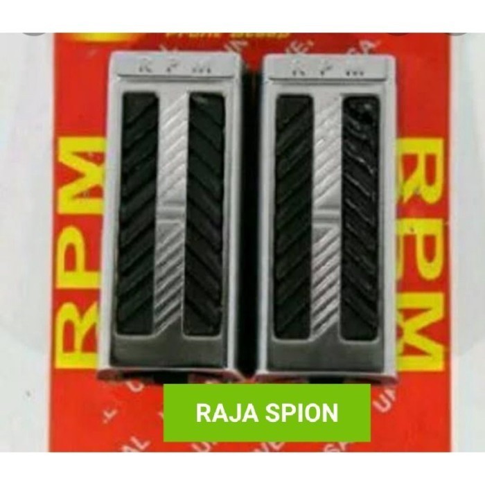 Step Footstep Depan Chrome Variasi CNC - Revo Shogun Supra X 125 Fit