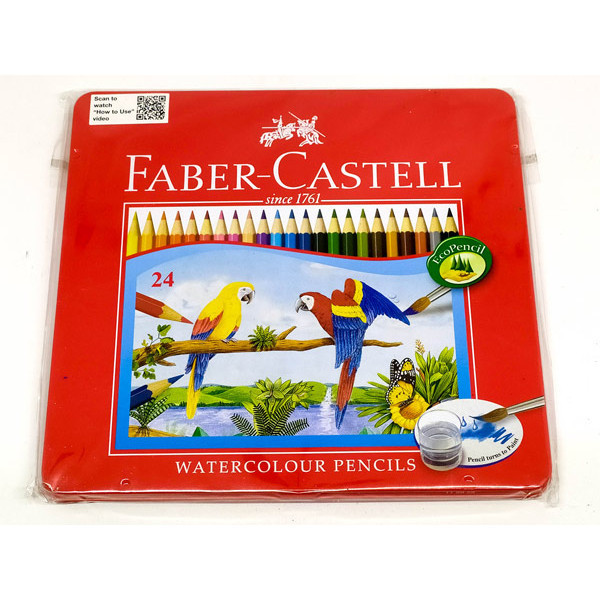

Faber Castell Watercolour Tin Case Pencils Set 24 Warna