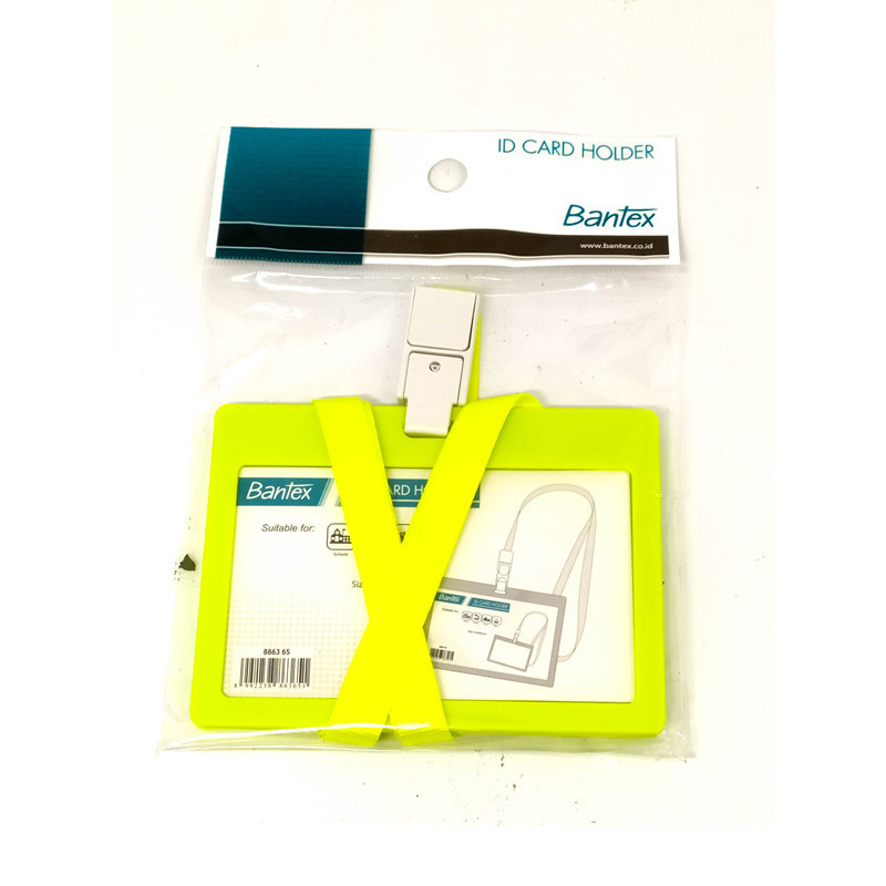 

Bantex 8863 Id Card Landscape Dengan Lanyard 65 Warna Lime
