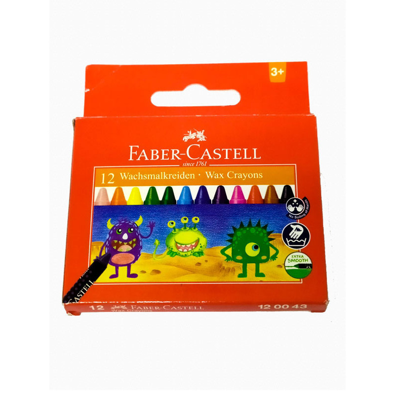

Crayon Faber Castell Wax Crayon Regular 12 Warna