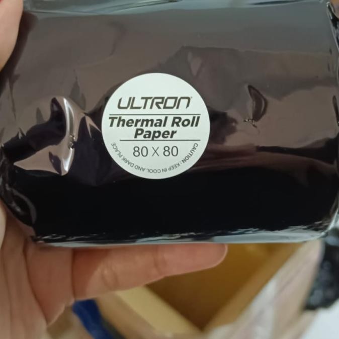

( 1 DUS ) KERTAS PRINTER THERMAL 80X80 MM - 80MM - 80X80MM ULTRON