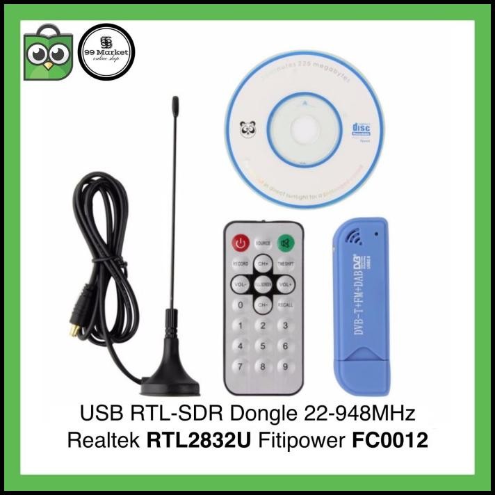 USB RTL-SDR Dongle RTL2832U FC0012 Software Defined Radio RTLSDR