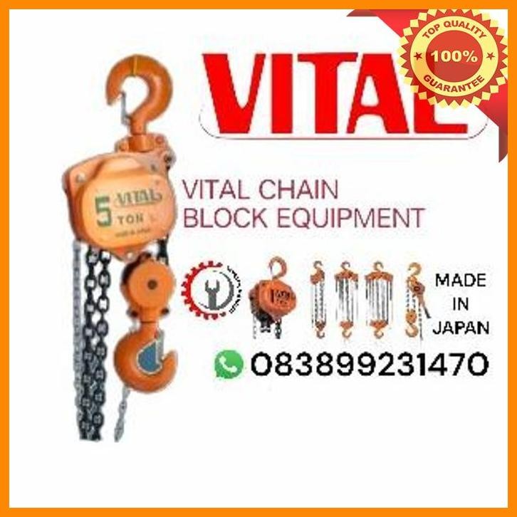 (JAYAT) CHAIN BLOCK 5 TON X 5 METER VITAL MADE IN JAPAN